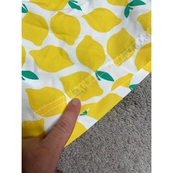 Hanna Andersson Mens Medium Swim Trunks Bundle (2) Pairs Lemons Green Tropical - Picture 7 of 8